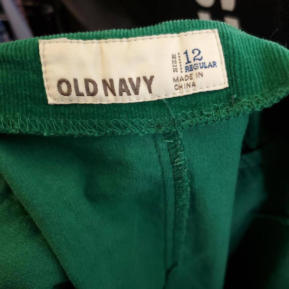 Old Navy Skirt Womens Size 2 Corduroy Pencil Jute Green Modest Twee Preppy - Picture 7 of 9